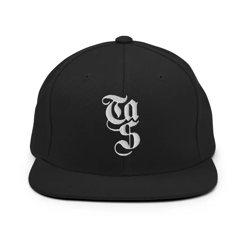 TAS MONOGRAM LOGO SNAPBACK - BLACK